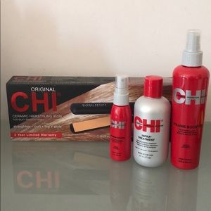 CHI Hair Iron Straightener Salon Bundle